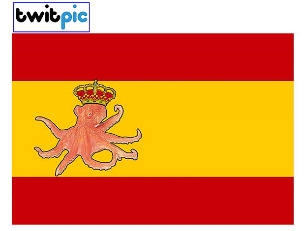 Nova Bandeira da Espanha, agora com polvo