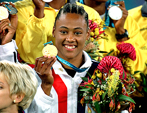 Marion Jones equipe 4x400m dos EUA, sidney 2000