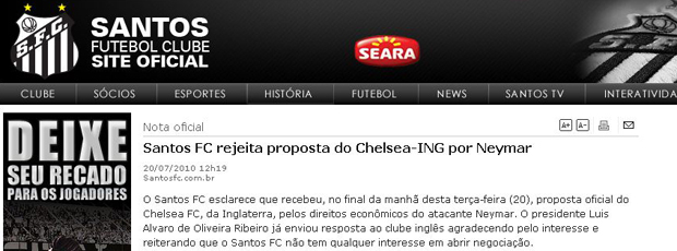 Santos proposta Chelsea