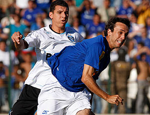 Thiago Ribeiro no jogo entre Cruzeiro e Grêmio