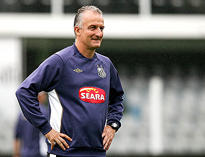Dorival Júnior técnico Santos em treino
