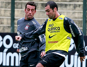 Edu e Danilo, treino Corinthians
