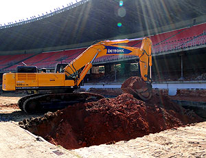 obras no estádio Mineirão