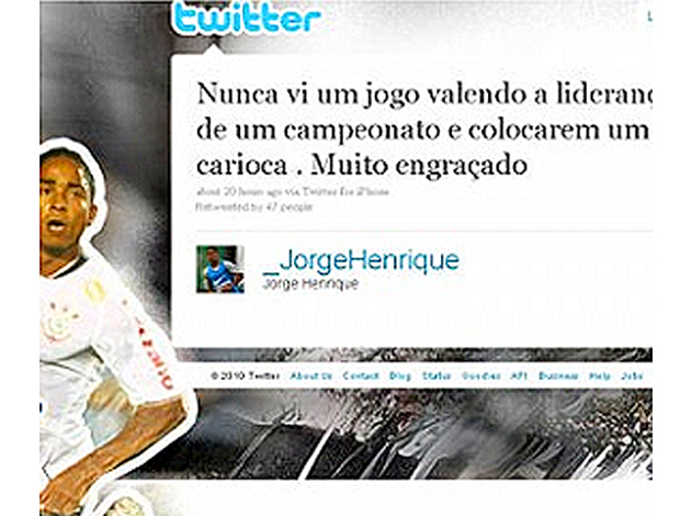 Twitter Jorge Henrique Corinthians