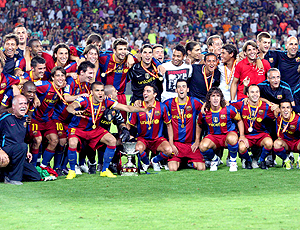 jogadores barcelona troféu supercopa da espanha