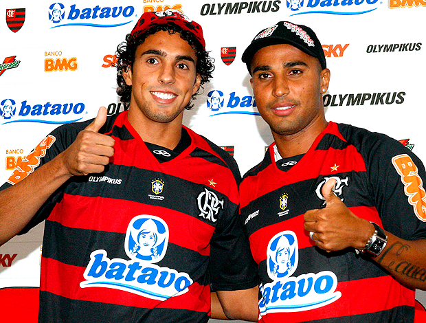 Diogo e Deivid, apresentação no Flamengo