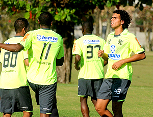 Diogo, treinando no Flamengo