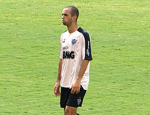 Diego Tardelli no treino do Atlético-MG