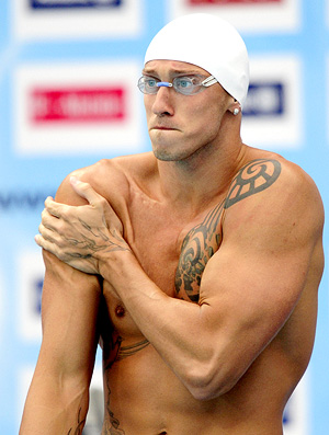 Fred Bosquet Europeu de natação em Montpellier (Foto: AFP)