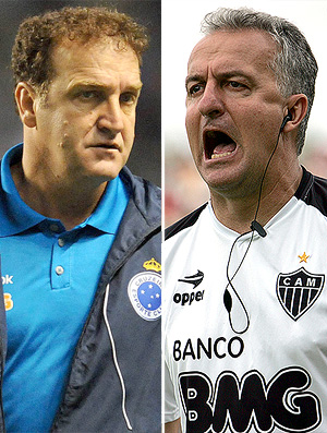 Montagem - Cuca do Cruzeiro e Dorival Junior do Atlético-MG (Foto: Vipcomm / Divulgação)