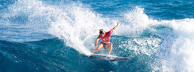 Stephanie Gilmore, surfe, etapa de Porto Rico