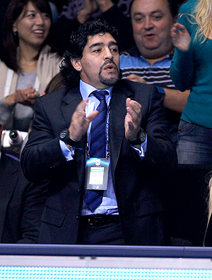 Diego Maradona tênis Londres Veronica Ojeda (Foto: Getty Images)