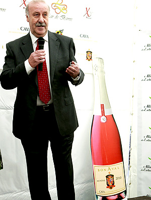 Vicente del Bosque apresenta garrafa de champanhe oficial da Espanha