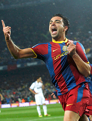 Xavi gol Barcelona (Foto: Reuters)