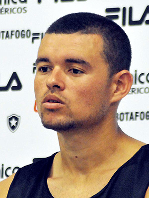 Marcelo Cordeiro no treino do Botafogo