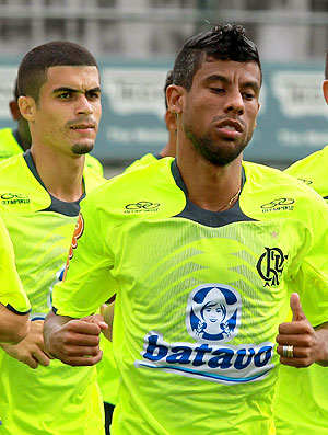 Leo Moura no treino do Flamengo