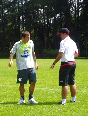 Bottinelli no treino do Flamengo
