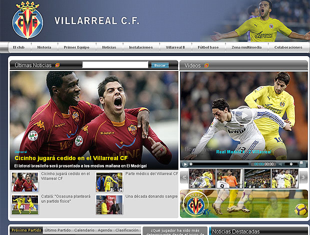 Cicinho site Villarreal reprodução