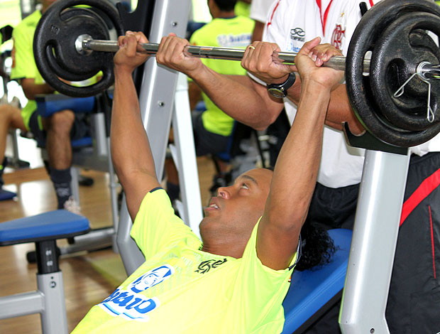 Ronaldinho Gaúcho no treino do Flamengo