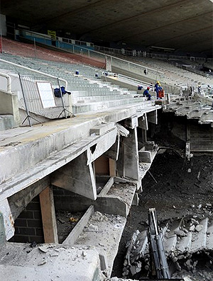 obras no estádio Maracanã