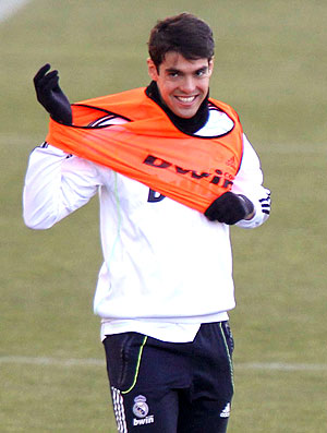 Kaká no treino do Real Madrid (Foto: EFE)