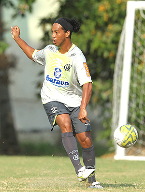 Ronaldinho treino Flamengo