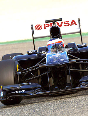 Barrichello faz testes com o novo carro da Williams (Foto: Divulgação / Site Oficial)