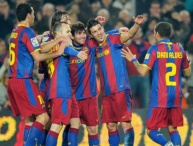 Messi gol barcelona (Foto: AFP)