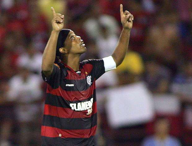 Ronaldinho gol Flamengo (Foto: Ag. Estado)