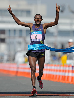 Hailu Mekonnen Maratona Tokyo (Foto: AFP)