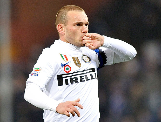 Sneijder gol Inter de Milão (Foto: Reuters)