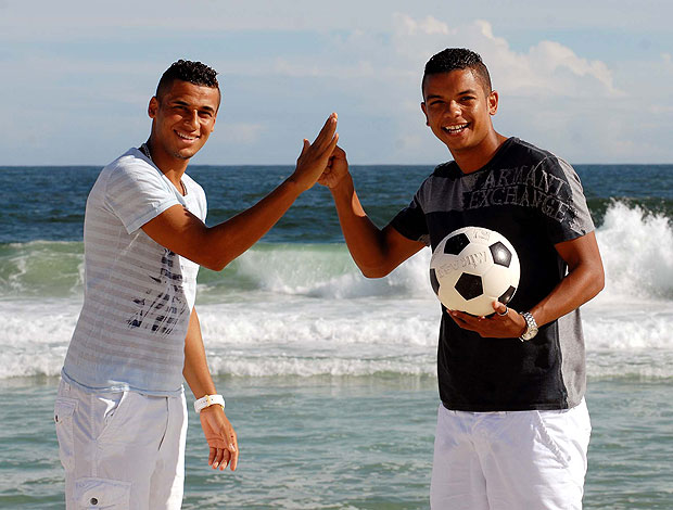 Zagueiros David e Wellinton do Flamengo (Foto: Alexandre Durão / Globoesporte.com)