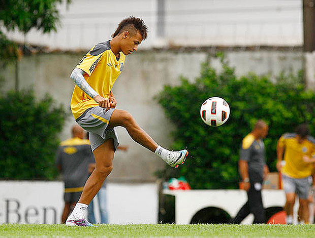 Neymar treino Santos Tatuagem (Foto: Flickr do Santos)