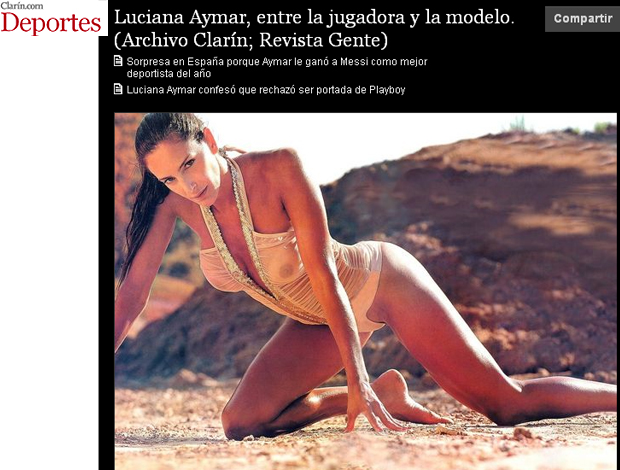 luciana aymar   (Foto: Reprodução/Clarín)