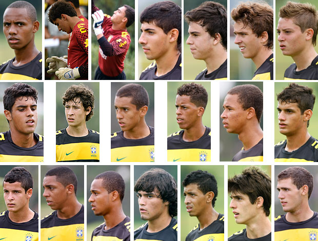 Montagem seleção brasileira sub 17 (Foto: Marcelo de Jesus/Globoesporte.com)