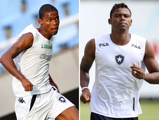 Maicosuel Botafogo antes e depois (Foto: Montagem sobre foto do Globo)