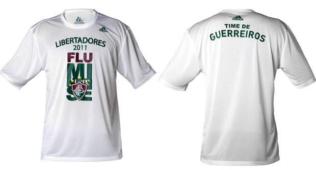 Fluminense prepara lançamento de camisa da Libertadores 2011 (Foto: Divulgação)