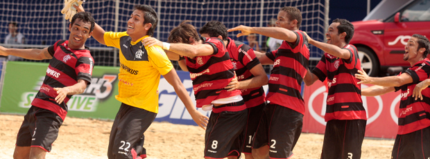 Flamengo Futebol de areia (Foto: Agência Estado)
