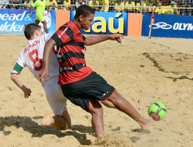 Souza no jogo Flamengo x Lokomotiv (Foto: Igor Christ / Globoesporte.com)