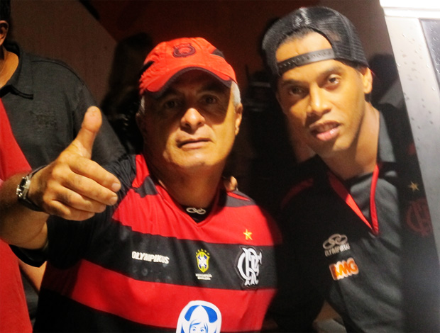 Ronaldinho gaucho torcedor flamengo (Foto: Richard Souza/Globoesporte.com)