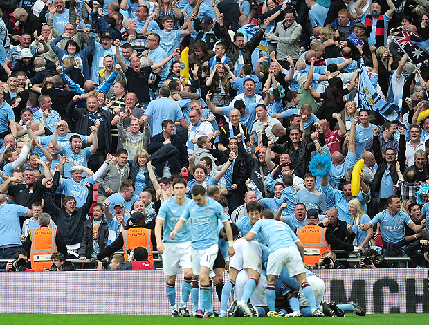 comemoração Manchester City (Foto: Getty Images)