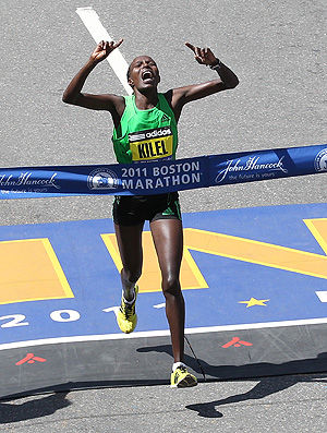 maratona de boston Caroline Kikel  (Foto: Getty Images)
