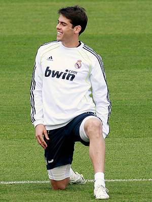 Cristiano Ronaldo Kaká treino Real Madrid (Foto: Reuters)