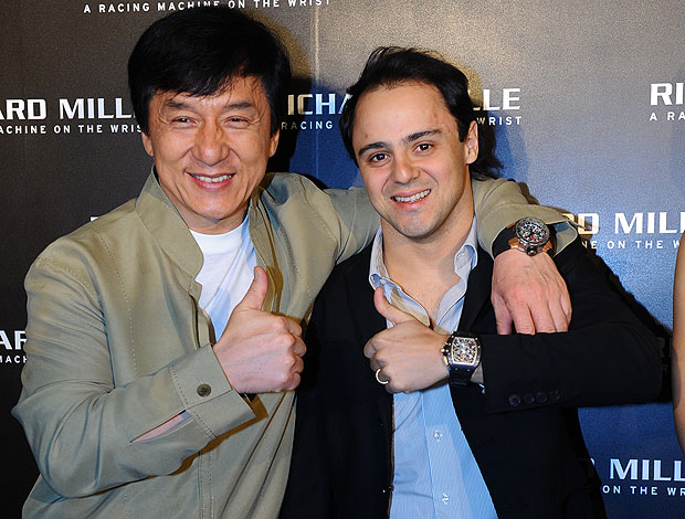 Felipe Massa e Jackie Chan juntos em Xangai (Foto: Divulgação / MF2)