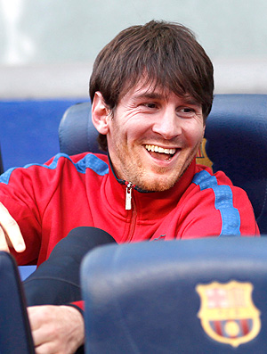 Messi Barclona banco (Foto: Reuters)
