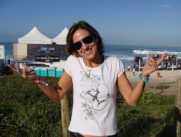 Andrea Lopes no Rio Surf Pro (Foto: Gabriele Lomba / Globoesporte.com)