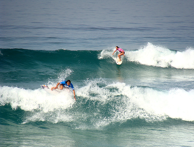 Maya Gabeira no Rio Surf Pro (Foto: Gabriele Lomba / Globoesporte.com)