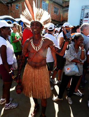 corrida da paz  índio (Foto: Lucas Loos/Globoesporte.com)