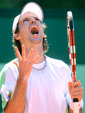 Ricardo Mello tênis Roland Garros 1r (Foto: AP)