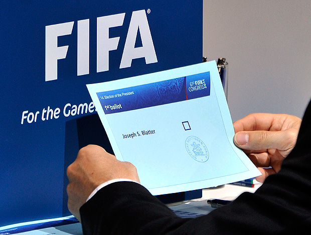 eleição da Fifa com Blatter (Foto: AFP)